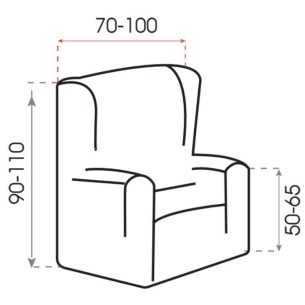 Housse Pour Fauteuil À Oreilles Bi-Extensible 2