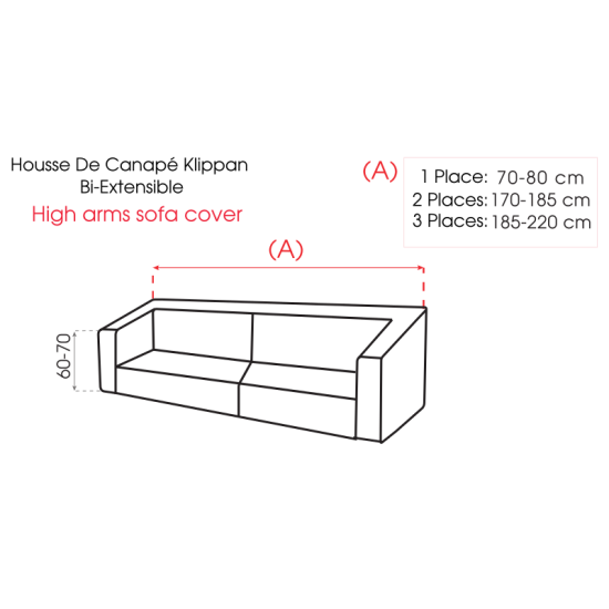 Housse de Canapé Klippan Bi-extensible